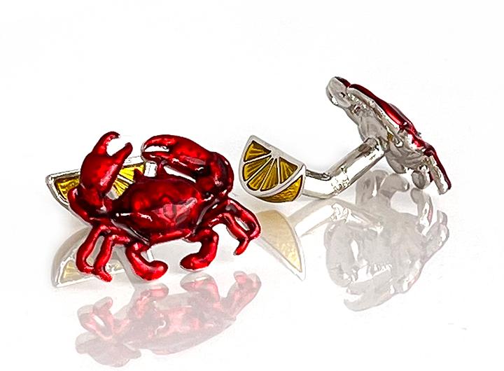 babette wasserman Crab and Lemon Cufflinks