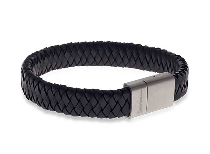 babette wasserman Demon Flat Weave Bracelet Black