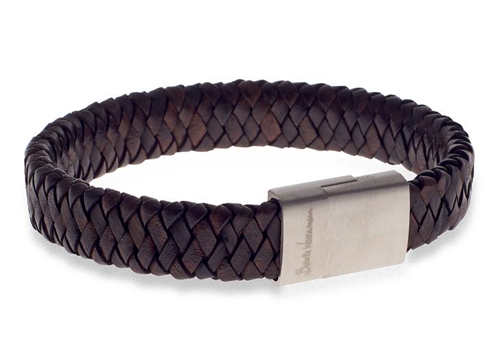babette wasserman Demon Flat Weave Bracelet Brown
