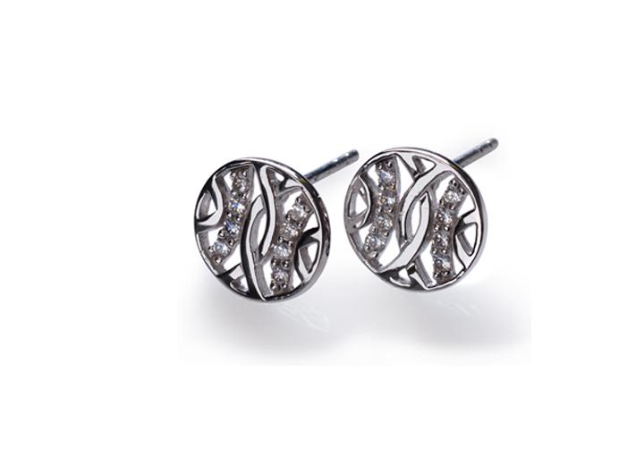 babette wasserman Espalier Earrings Silver