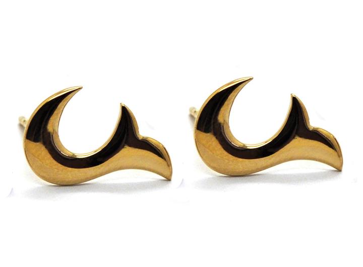 babette wasserman Flame Earrings Gold
