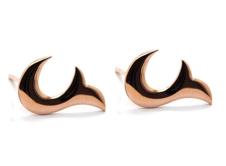babette wasserman Flame Earrings Rose Gold