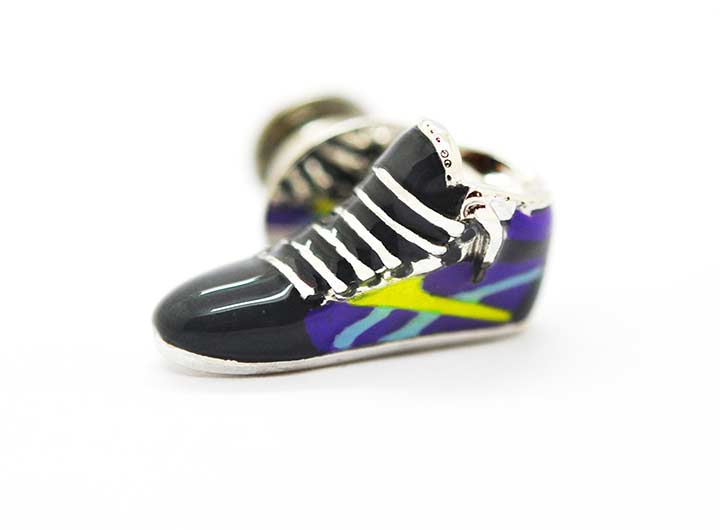 babette wasserman High Top Trainer Pin Grey