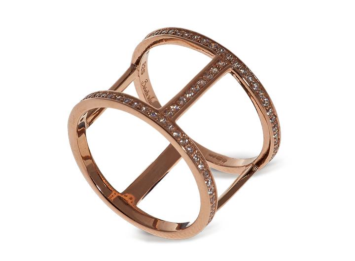 babette wasserman ID H Ring Rose Gold