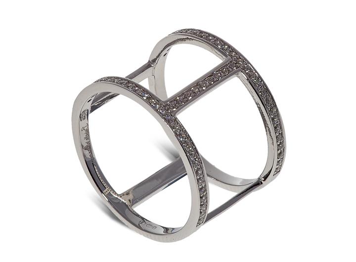 babette wasserman ID H Ring Silver
