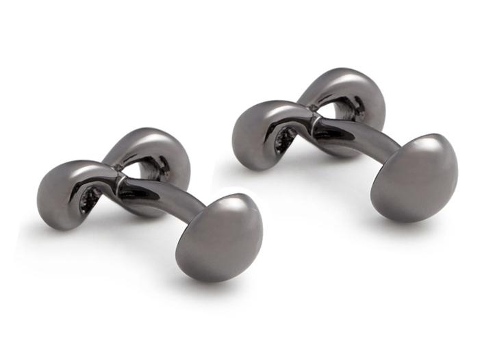 Babette Wasserman Infinity Cufflinks Black Rhodium