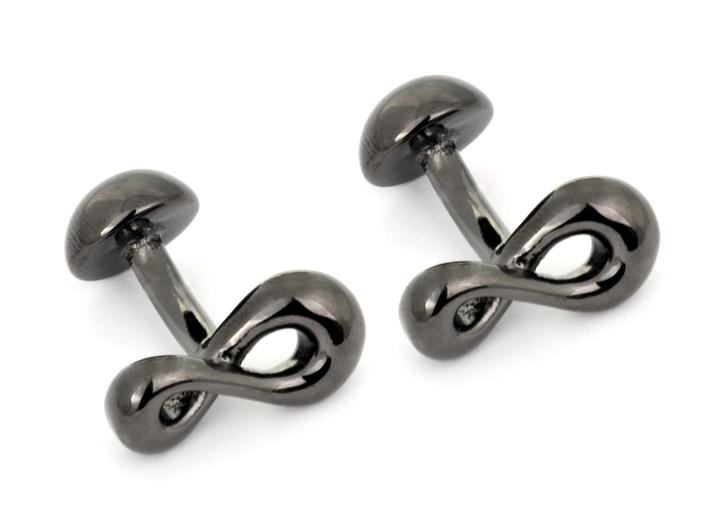 babette wasserman Infinity Cufflinks Black Rhodium
