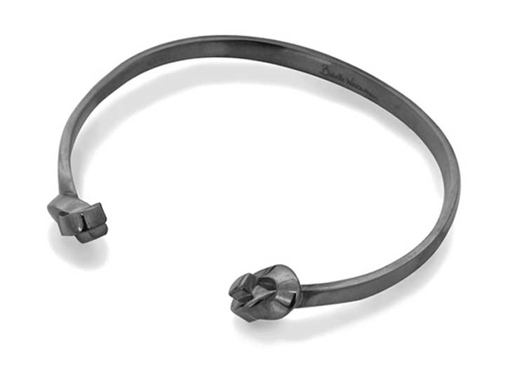 babette wasserman Knot Cuff Bracelet Black Rhodium