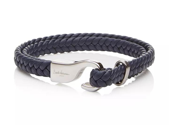 babette wasserman Marine Leather Bracelet Navy