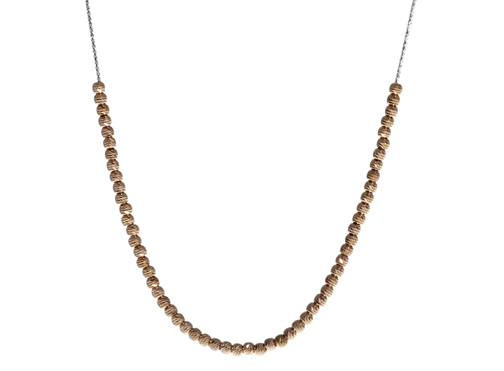 Babette Wasserman Moon Ball Sky Necklace Rose Gold