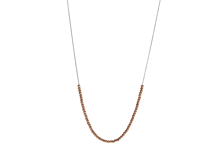 babette wasserman Moon Ball Sky Necklace Rose Gold