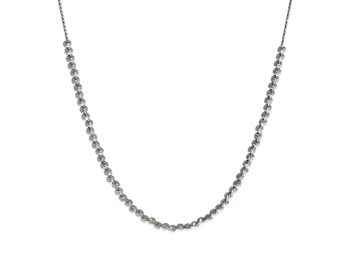 Babette Wasserman Moon Ball Sky Necklace Silver