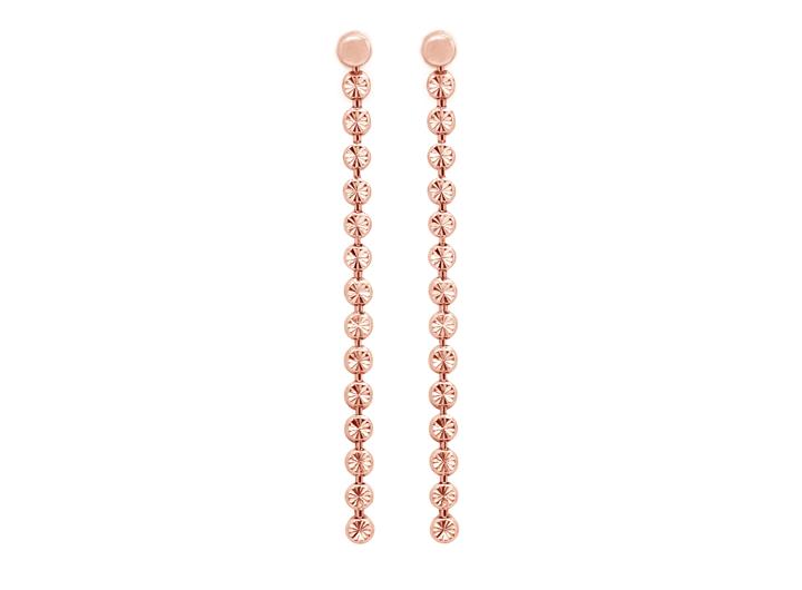 babette wasserman Moondust Drop Earrings Rose Gold
