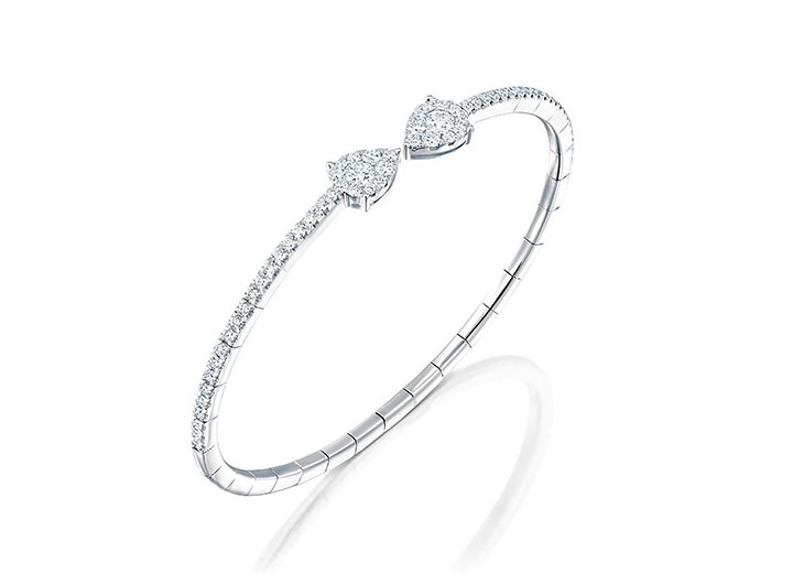 babette wasserman Pear Diamond Bracelet