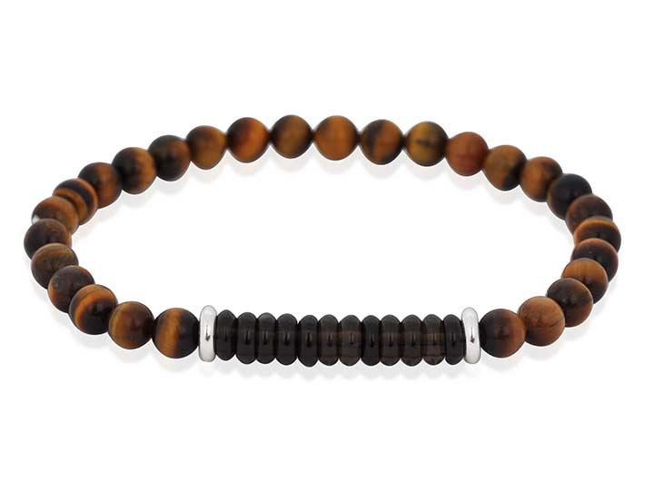 babette wasserman Pebble Bracelet Tigers Eye & Onyx