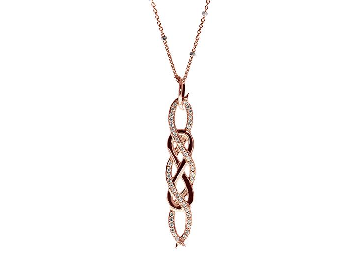 babette wasserman Poison Ivy Necklace Rose Gold