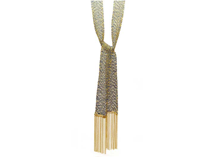 babette wasserman Scarf Lariat Blue