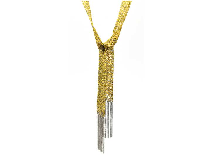 babette wasserman Scarf Lariat Yellow