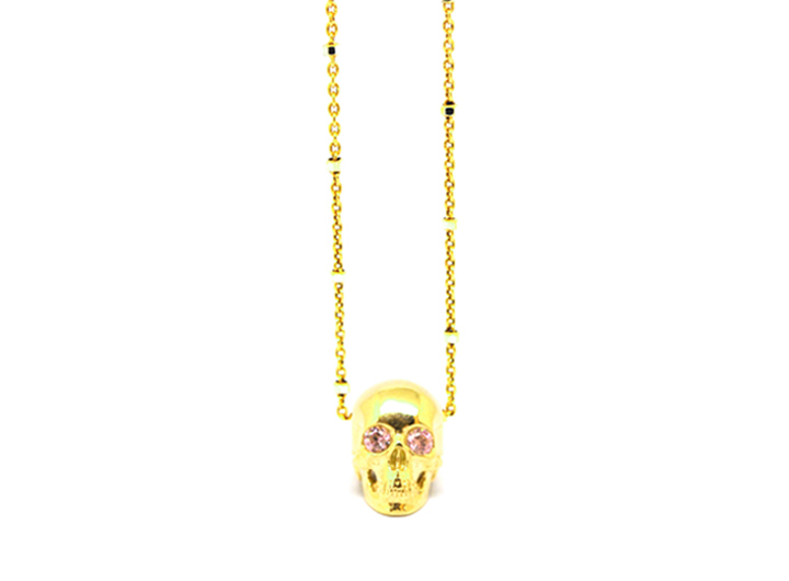 babette wasserman Skull Necklace Gold