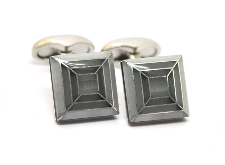 babette wasserman Stream Cufflinks Grey