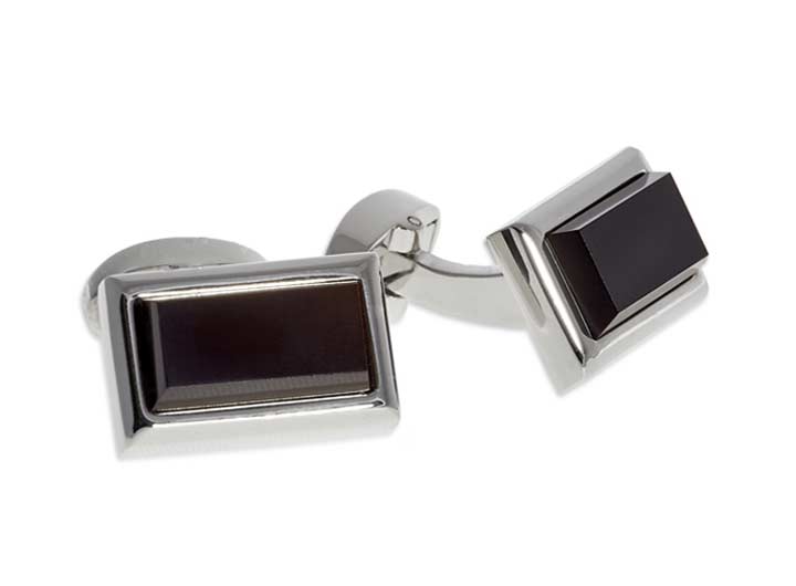 babette wasserman Tetris Cufflinks Onyx