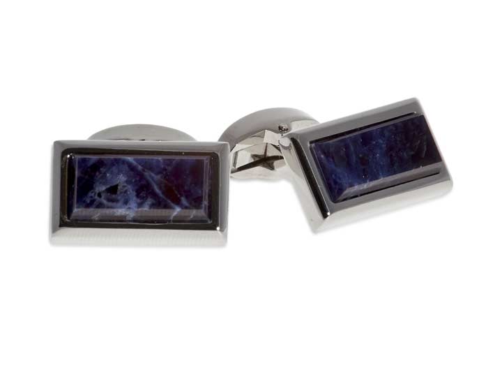 babette wasserman Tetris Cufflinks Sodalite