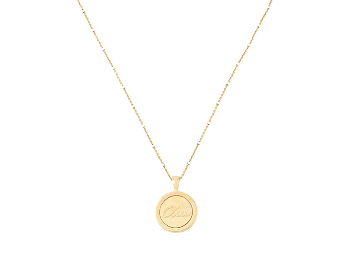 babette wasserman Twisting Oui Non Necklace Gold