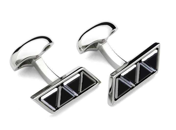 babette wasserman Venetian Cufflinks Jet