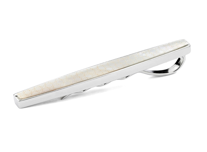 babette wasserman Deco Arabesque Tie Bar Mother of Pearl