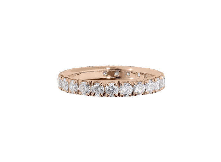 babette wasserman Diamond Eternity Ring 18ct Rose Gold