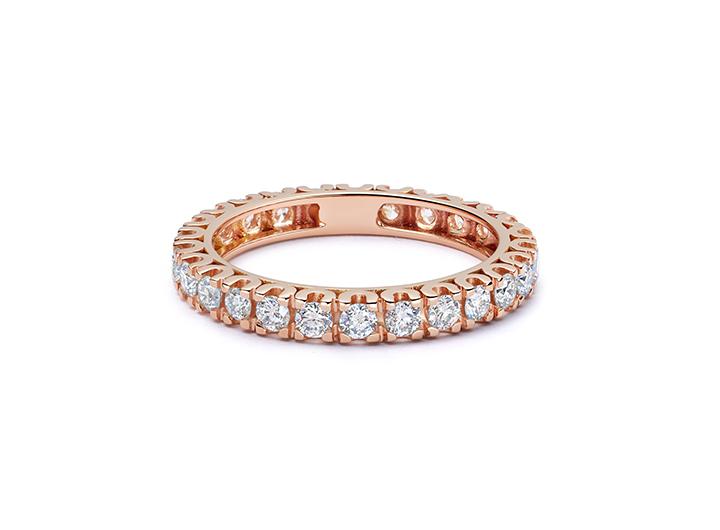 babette wasserman Diamond Eternity Ring with Split Setting