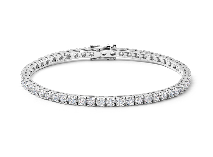 babette wasserman Diamond Tennis Bracelet 18ct White Gold