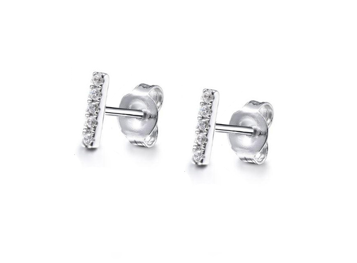 babette wasserman Linea Diamond Stud Earrings 18ct White Gold
