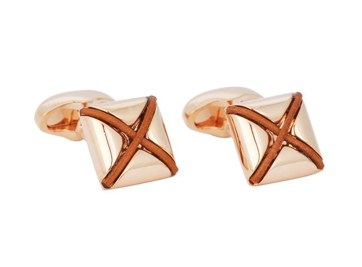 babette wasserman Origami Star Pelle Cufflinks Rose Gold