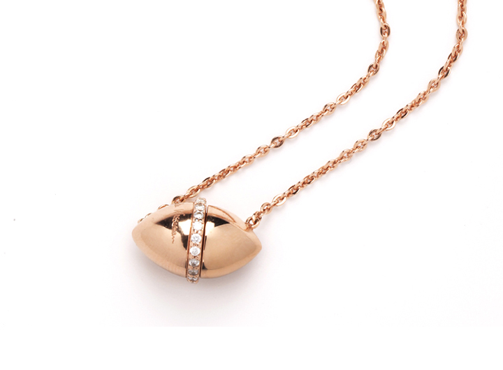 Babette Wasserman Poison Capsule Necklace Rose Gold