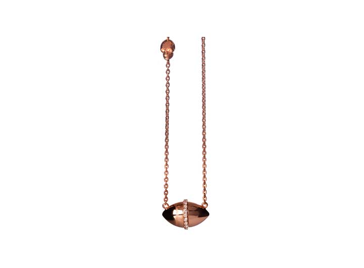 Babette Wasserman Poison Capsule Necklace Rose Gold