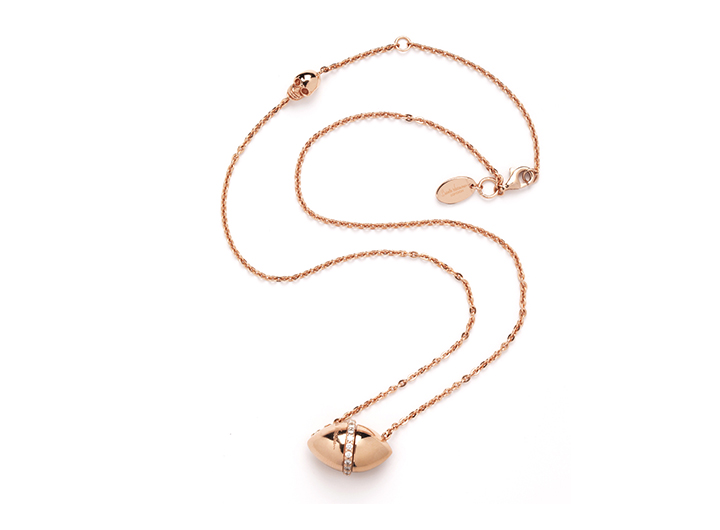 babette wasserman Poison Capsule Necklace Rose Gold