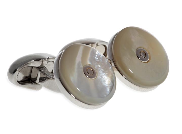 babette wasserman Tourbillon Cufflinks Mother of Pearl