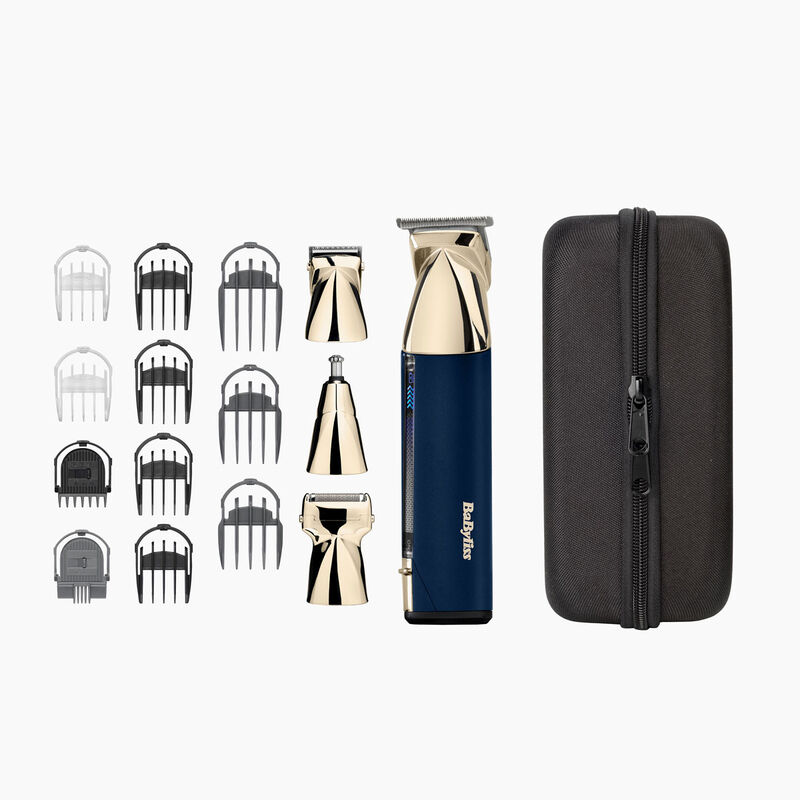 babyliss Super-X Metal Series 15 in 1 Multi-Trimmer (Gold/Blue)