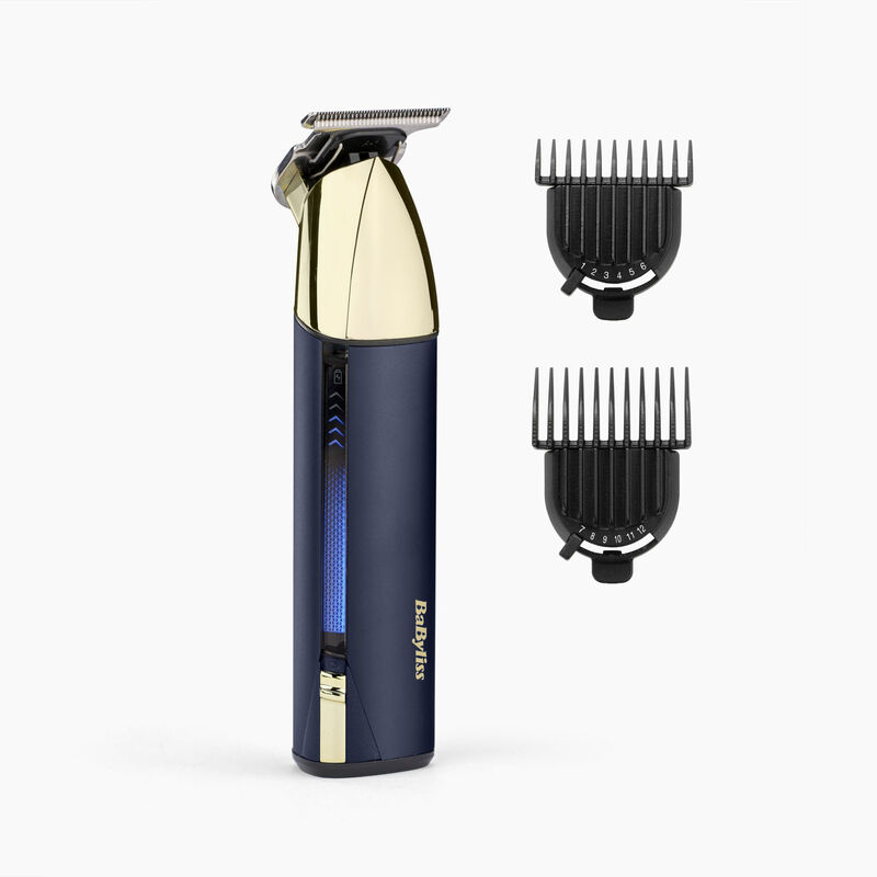 babyliss Super-X Metal Series Beard & Stubble Trimmer (Gold / Blue)