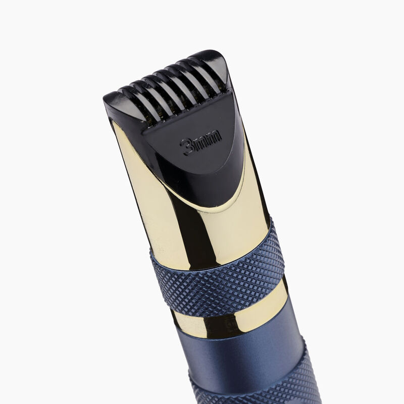 Babyliss Super-X Metal Series Nose Ear And Eyebrow Trimmer (Gold/Blue)