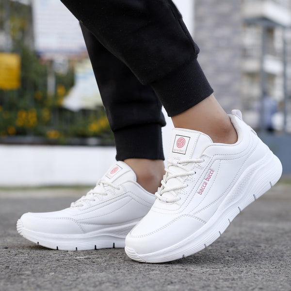 Bacco Bucci Bacca Bucci AFTERBURN Women Chunky Sneakers | Casual Fashion Lightweight Sole Platform Shoes WHITE