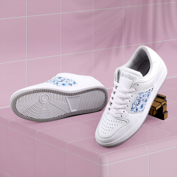 Bacco Bucci Bacca Bucci BLISS Low Top Flat Sole Fashion Women's Sneakers With Digital Prints WHITE
