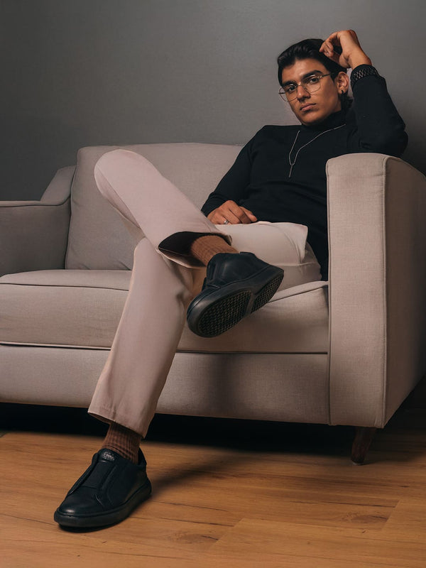 Bacco Bucci Bacca Bucci BOARDROOM Vegan Leather Sneakers BLACK