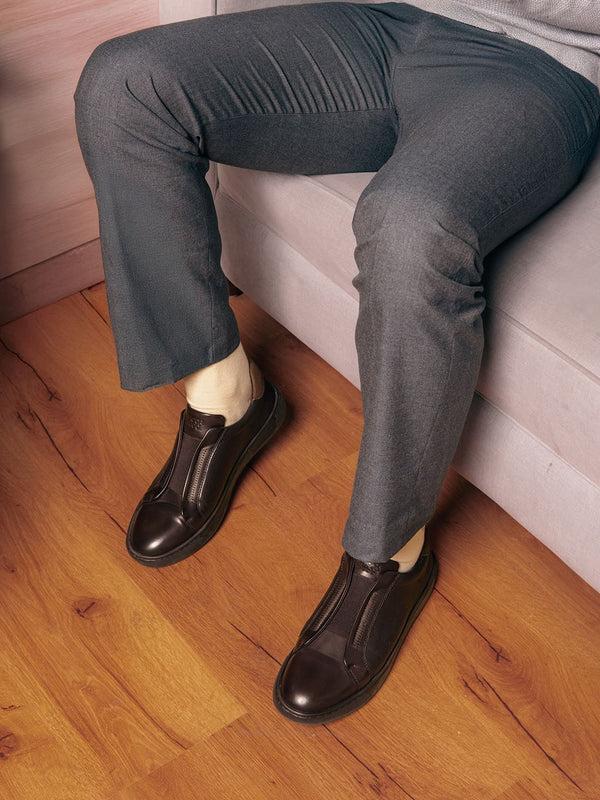 Bacco Bucci Bacca Bucci BOARDROOM Vegan Leather Sneakers BROWN