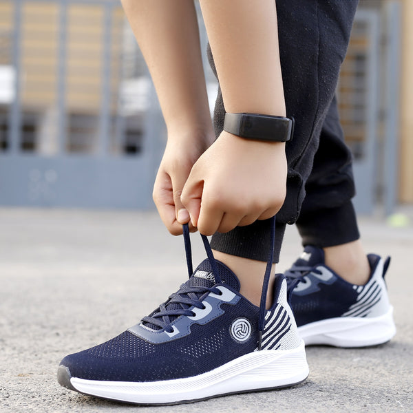 Bacco Bucci Bacca Bucci Boys Or Girls Essential Knit Running Sports Shoe (Age: 8 Year To 12 Years) BLUE