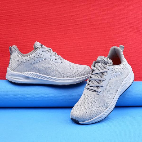 Bacco Bucci Bacca Bucci Boys Or Girls Essential Knit Running Sports Shoe (Age: 8 Year To 12 Years) GREY