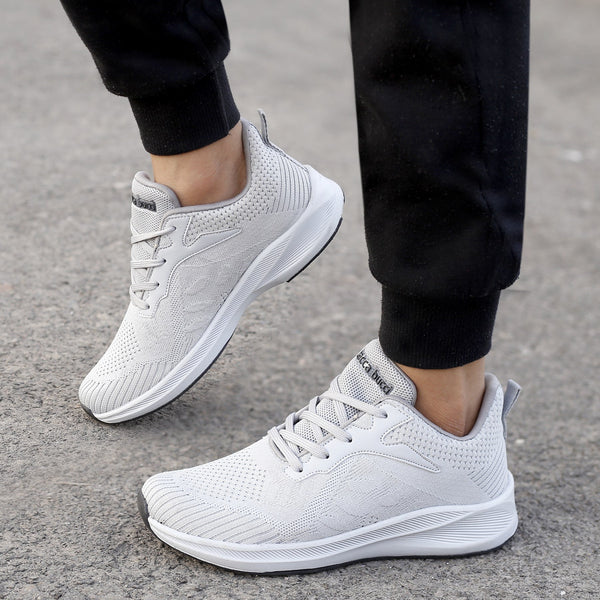 Bacco Bucci Bacca Bucci Boys Or Girls Essential Knit Running Sports Shoe (Age: 8 Year To 12 Years) GREY