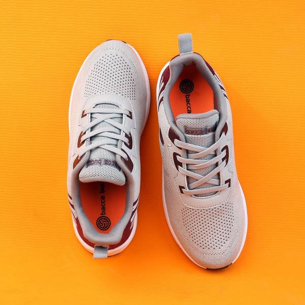 Bacco Bucci Bacca Bucci Boys Or Girls Essential Knit Running Sports Shoe (Age: 8 Year To 12 Years) GREY