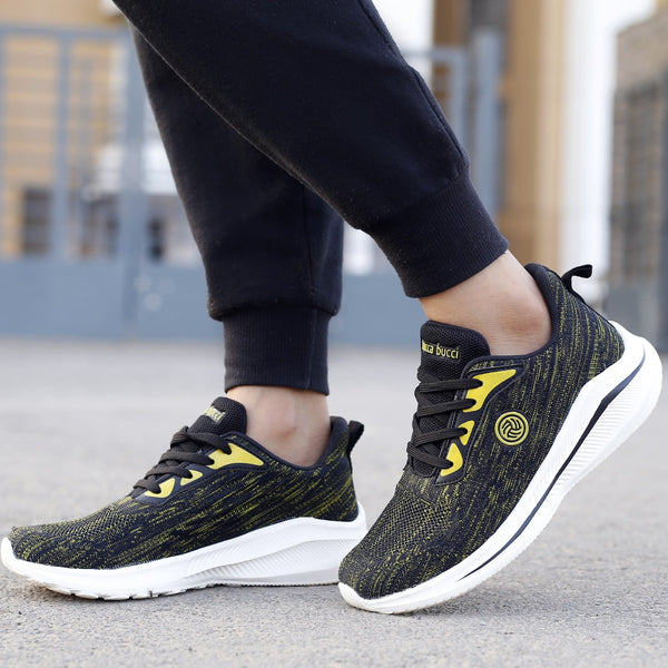 Bacco Bucci Bacca Bucci Boys Or Girls Essential Knit Running Sports Shoe (Age: 8 Year To 12 Years) OLIVE